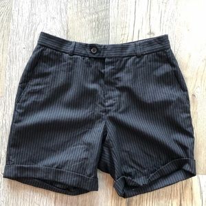 Vintage YSL Pinstriped Bermuda Rolled Shorts 6